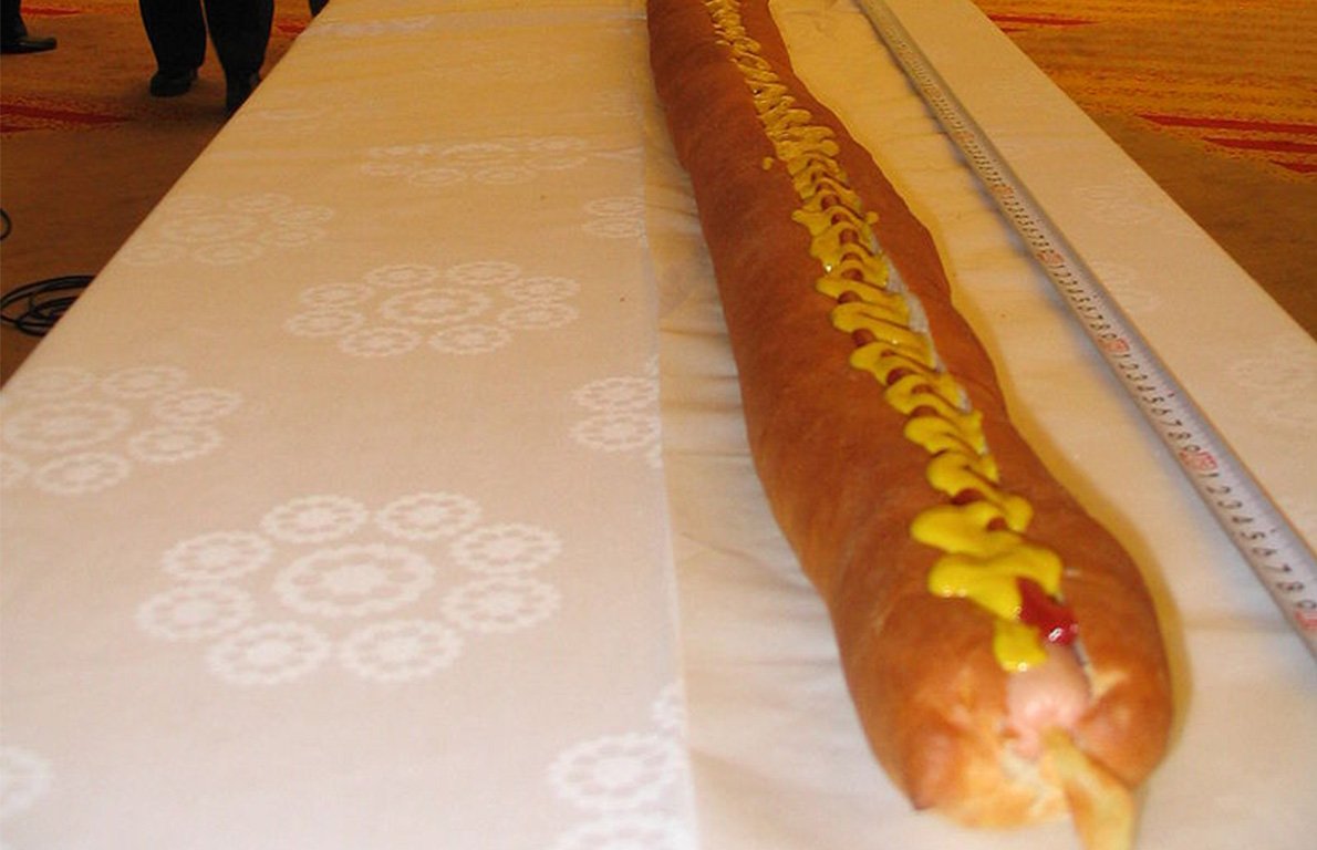 Longest hot dog