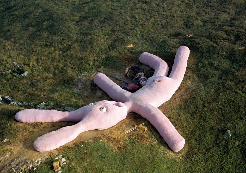 21.Italy has an 180 foot long stuffed pink bunny