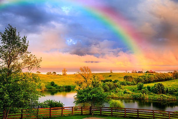 According to Greek mythology the rainbow is a bridge between the heavens and earth.