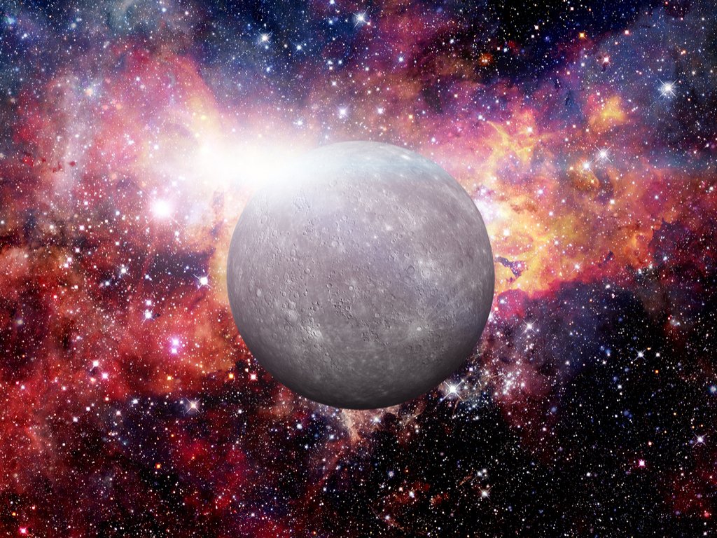 Mercury’s magnetic field is just 1% of that of the Earth.