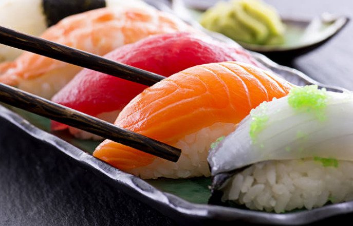 Nigiri is meant to be eaten upside down for the best sushi dining experience.