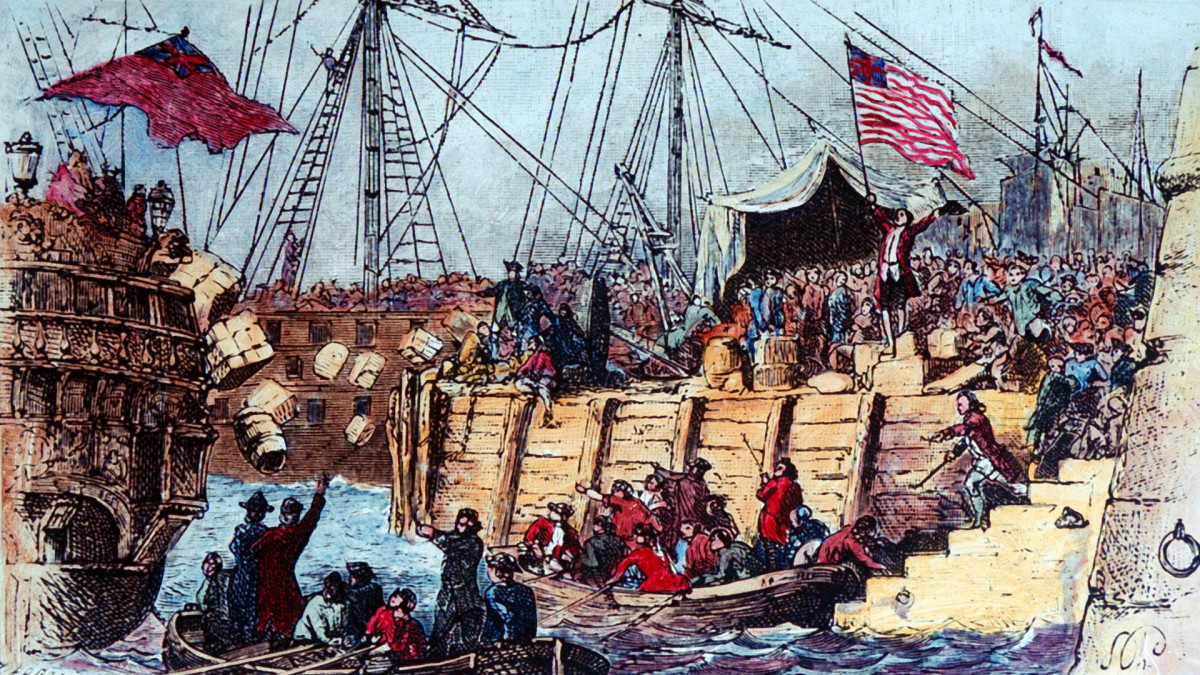 The East India Company reported losses of £9,659 after the Boston Tea Party.