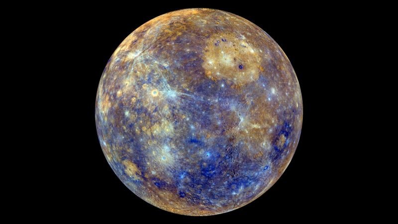 The surface temperature of Mercury is minus 173 to 427 °C.