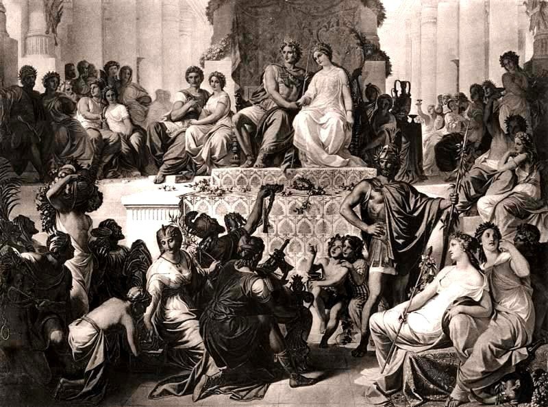 Alexander the Great married three times with Roxana, princesses Stateira II and Parysatis II for political reasons.
