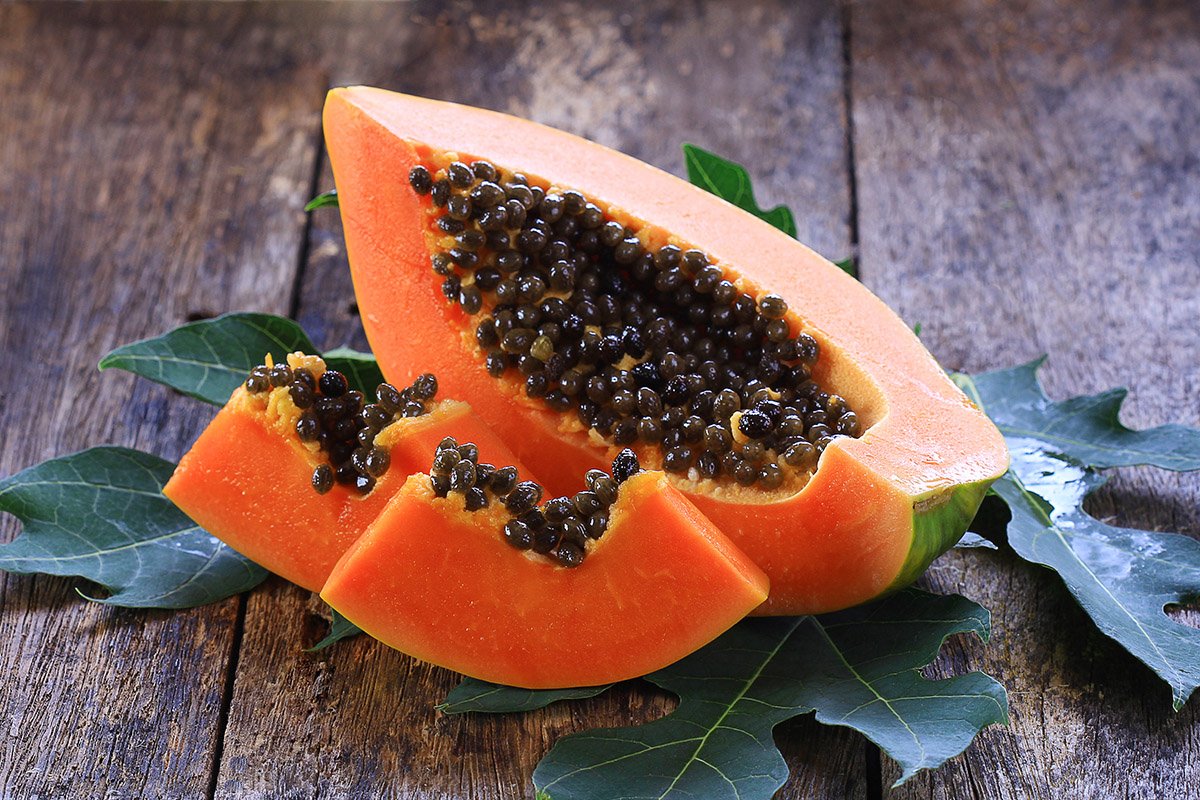 Papaya is the only fruit that contains papain, an enzyme that has the ability to digest protein