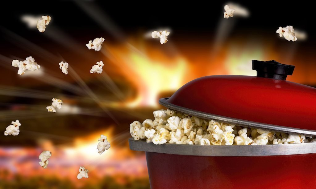 Popcorn kernels can pop up to 3 feet in the air - Serious Facts