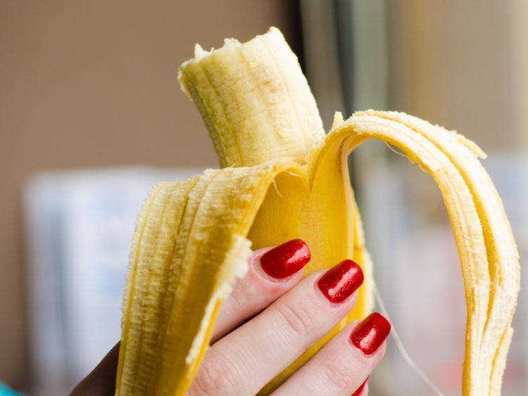 Research shows that eating bananas may lower the risk of heart attacks and strokes.