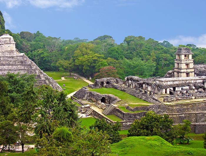 The Chichen Itza city has a diverse population of around 50,000 people.