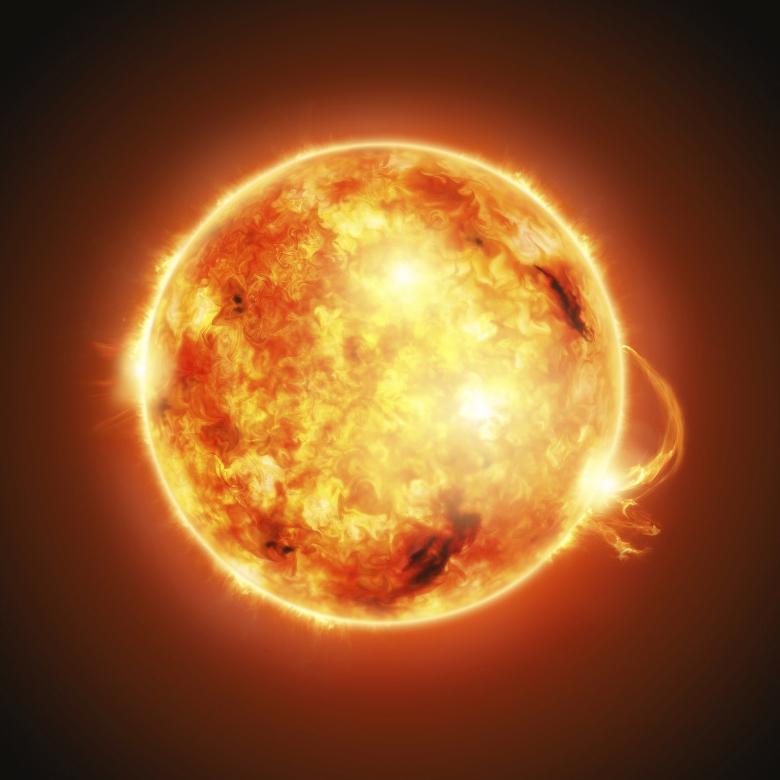 The Sun rotates in the opposite direction to Earth with the Sun rotating from west to east instead of east to west like Earth.