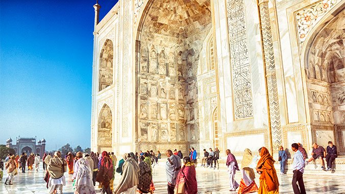 The Taj Mahal fascinates around 8 million people a year