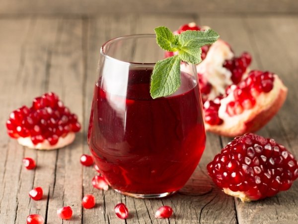 The juice of Pomegranate is also the source of grenadine syrup, used in flavourings and liqueurs.